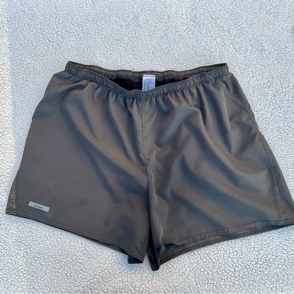 Kalenji Mens Running Shorts Decathlon Athletic Gray Sz. 2XL